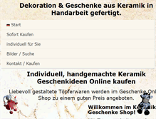 Tablet Screenshot of keramik-handgemacht.de